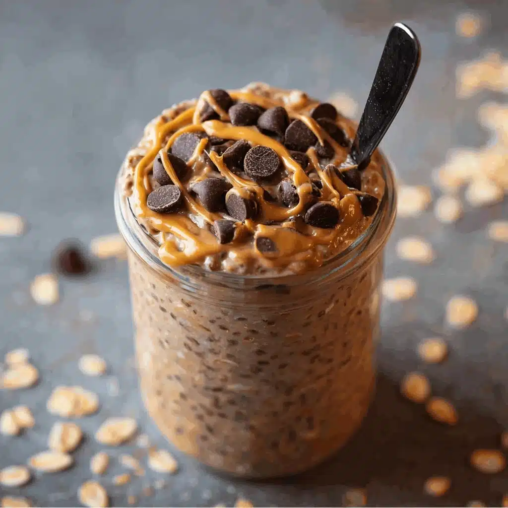Chocolate Peanut Butter Overnight Oats Recipe