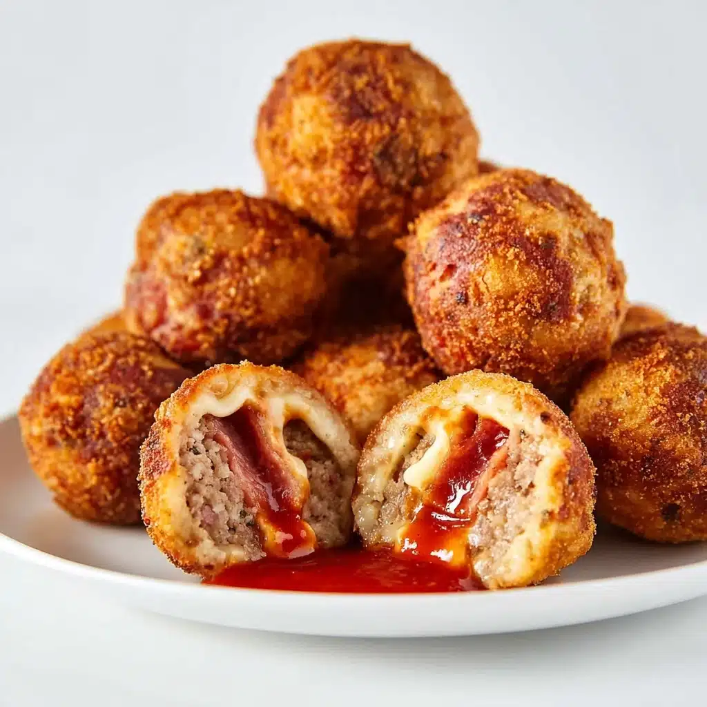 REUBEN BALLS WITH SPICY THOUSAND ISLAND DIPPING SAUCE Recipe - Recipe Image