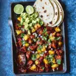 One Pan Chicken & Pineapple Tacos Recipe
