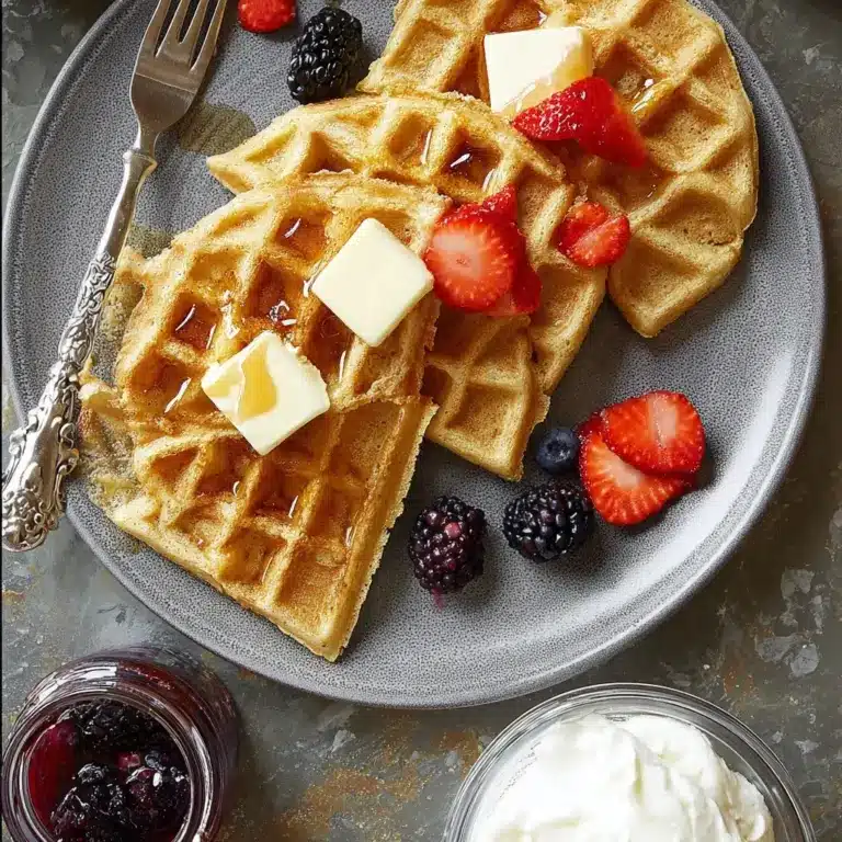 Almond Flour Waffles (keto, dairy-free, gluten-free) Recipe