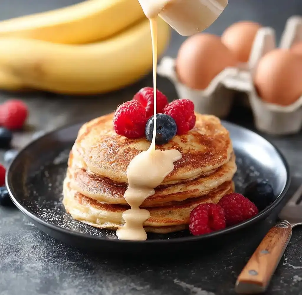 3-Ingredient Peanut Flour Pancakes Recipe