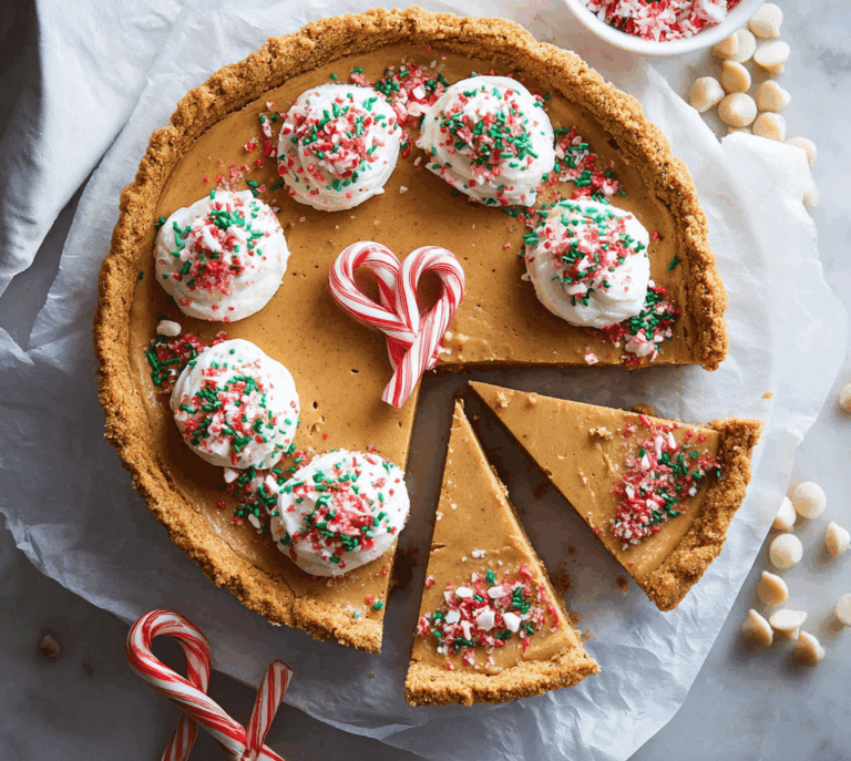 White Chocolate Candy Cane Pie Recipe
