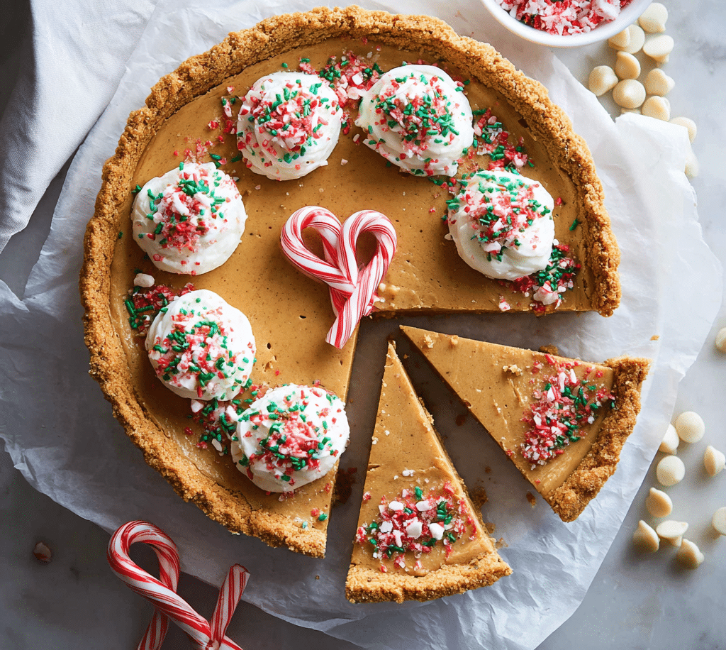 White Chocolate Candy Cane Pie Recipe