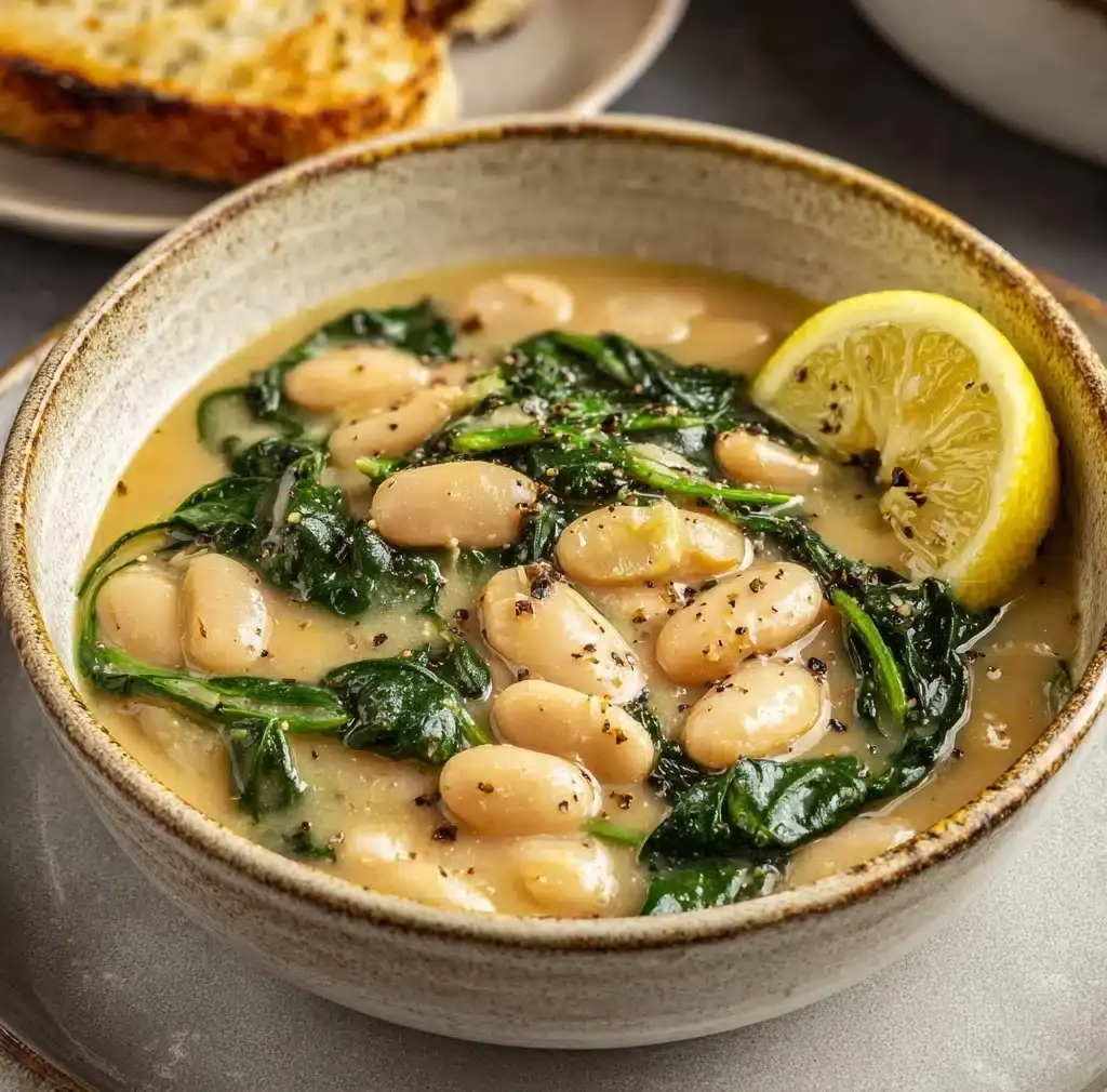 Creamy Lemon Garlic Butter Beans Recipe