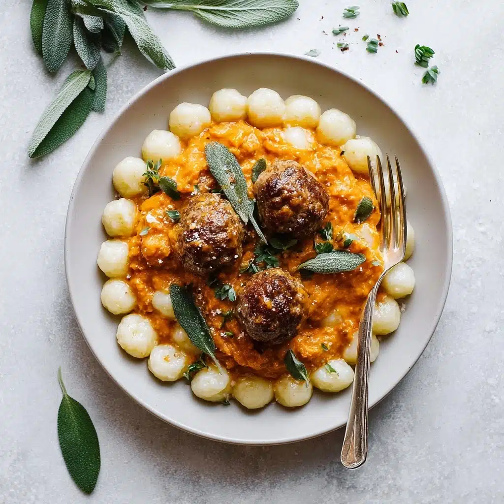 Turkey Meatballs in Pumpkin Sage Sauce Recipe - Recipe Image