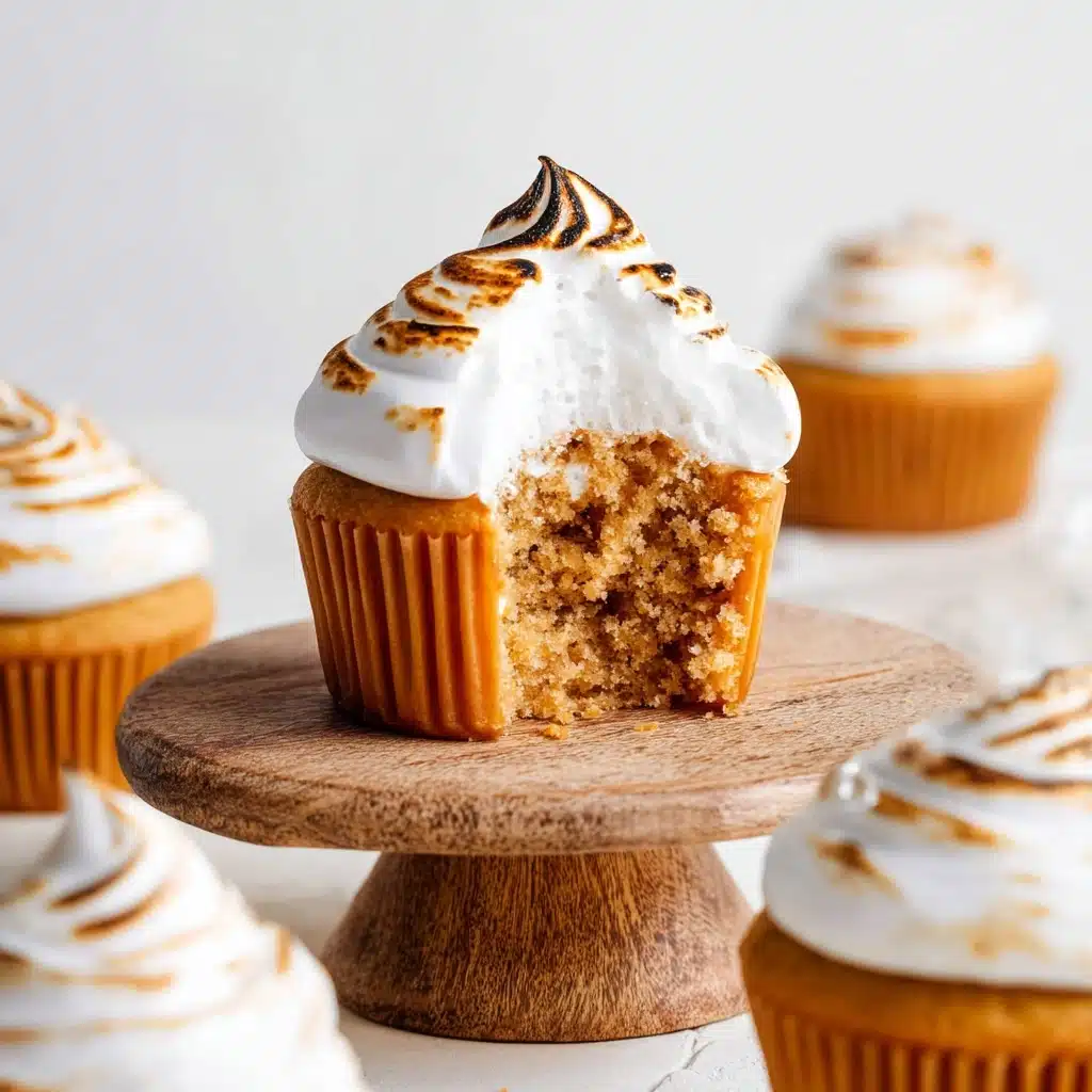 Sweet Potato Cupcakes with Toasted Meringue Frosting Recipe