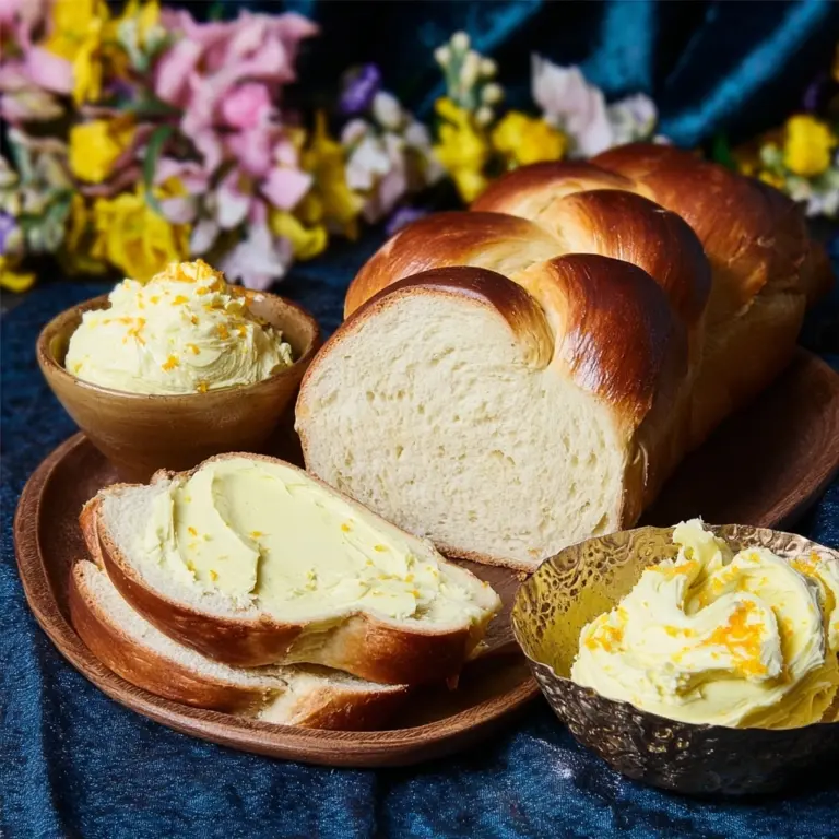 Sweet Cardamom Bread with Honey Orange Butter Recipe