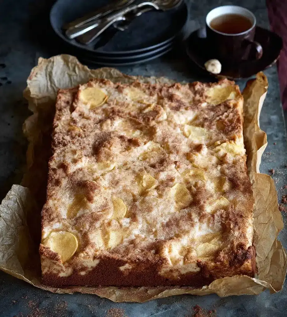 Chai Spiced Apple Sheet Cake Recipe