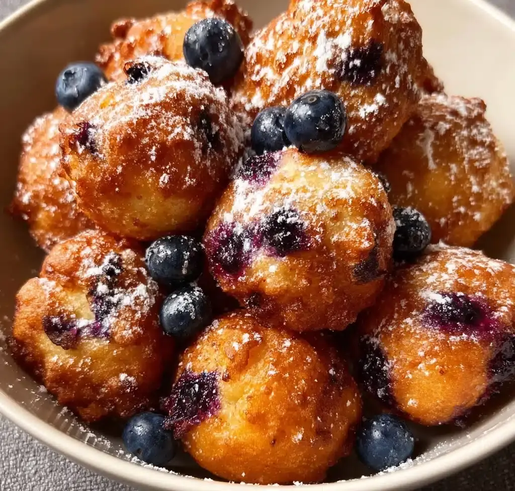 Air Fryer Blueberry Cottage Cheese Donut Holes Recipe