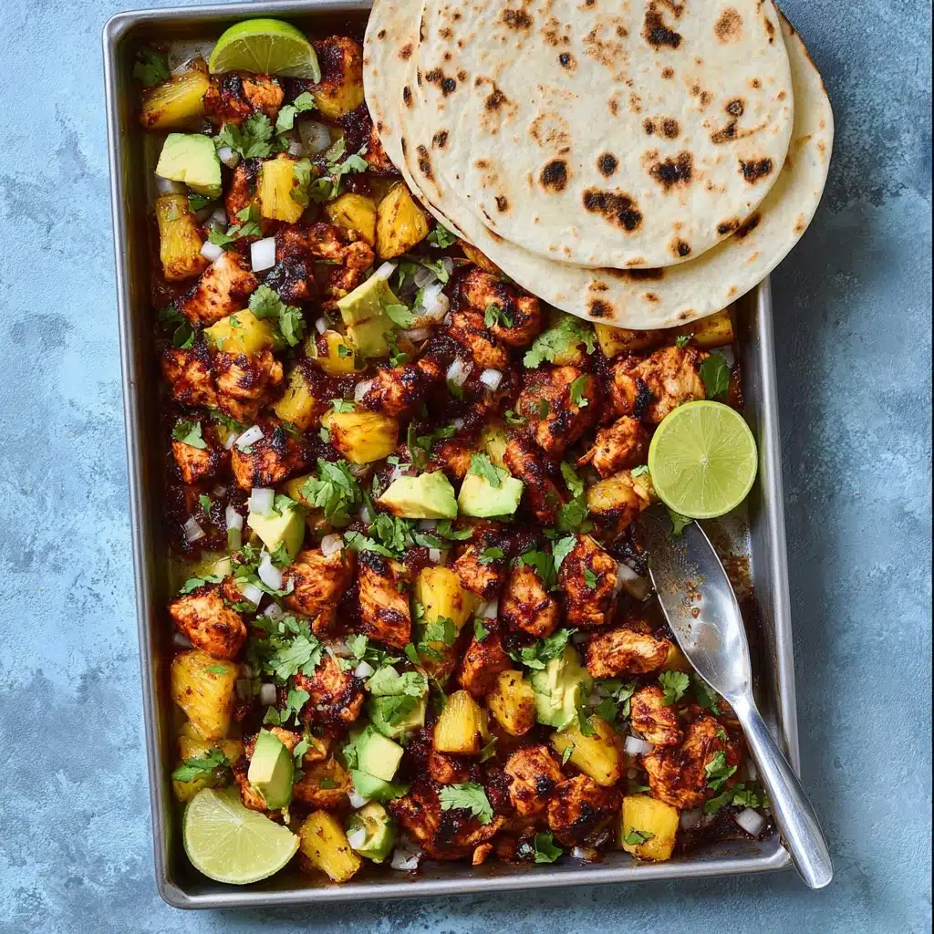 One Pan Chicken & Pineapple Tacos Recipe - Recipe Image