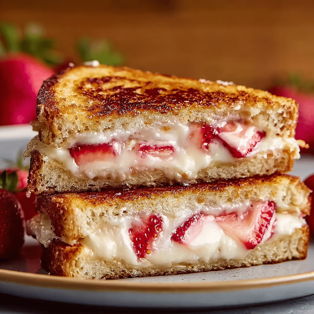 Fried Strawberry Cheesecake Sandwiches Recipe - Recipe Image