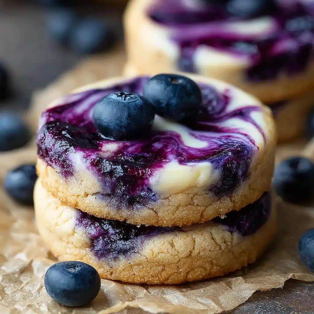 Easy Blueberry Cheesecake Swirl Cookies Recipe - Recipe Image