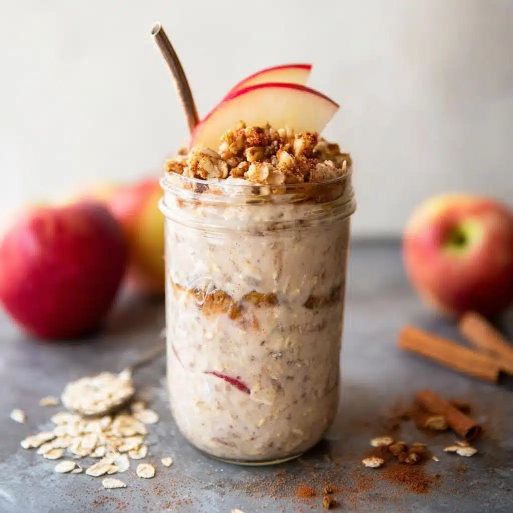 Apple Cinnamon Overnight Oats Recipe - Recipe Image