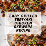 Grilled Teriyaki Chicken Skewers (Breast or Thigh) Recipe