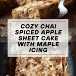Chai Spiced Apple Sheet Cake Recipe