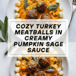 Turkey Meatballs in Pumpkin Sage Sauce Recipe