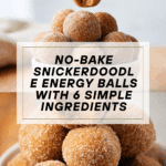 No Bake Snickerdoodle Energy Balls (6 Ingredients) Recipe