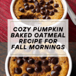 Pumpkin Baked Oatmeal Recipe