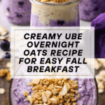Creamy Ube Overnight Oats Recipe