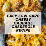 Low Carb Cheesy Cabbage Casserole Recipe