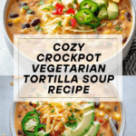 Crockpot Vegetarian Tortilla Soup Recipe