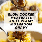Crockpot Meatballs and Gravy Recipe