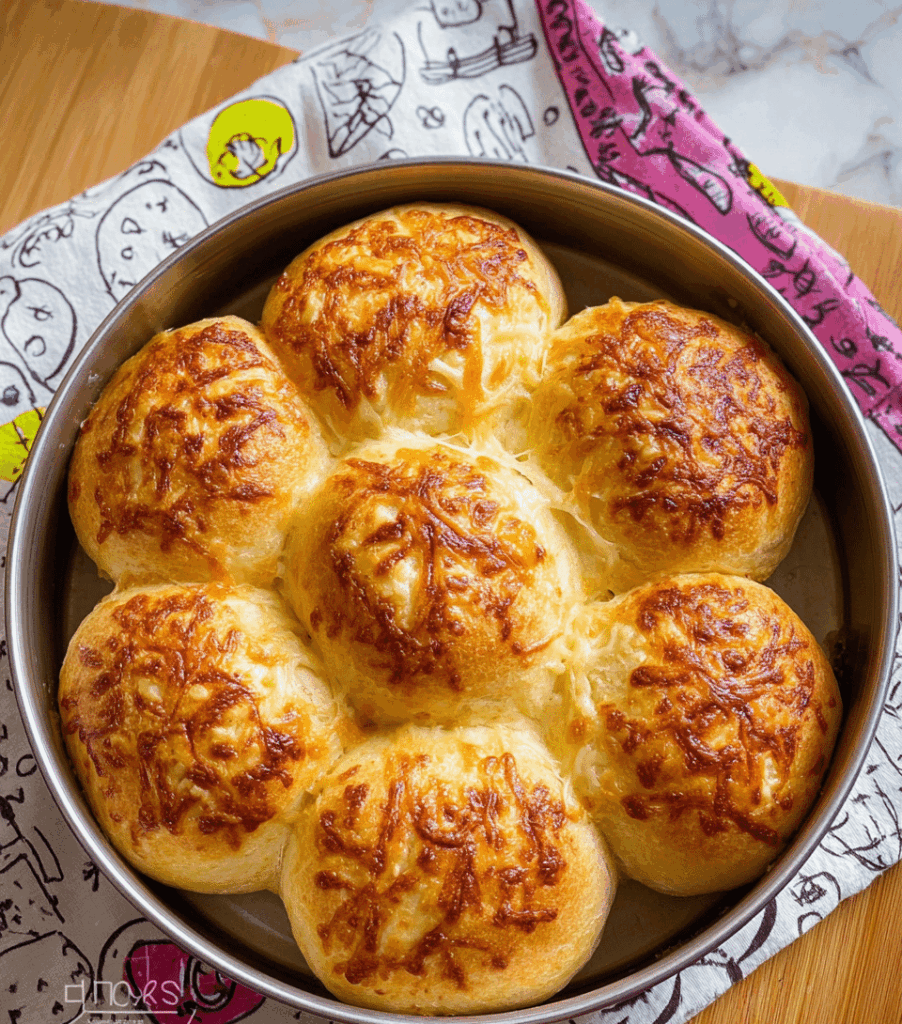 Very Soft & Fluffy Cheese & Onion Bread Recipe