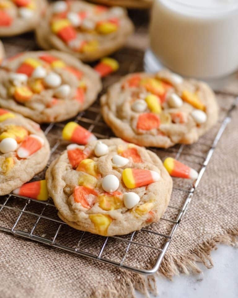 White Chocolate Candy Corn Cookies Recipe