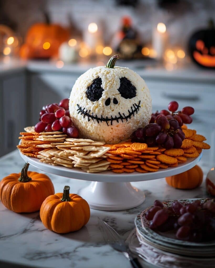 Skellington Cheese Ball Appetizer Recipe