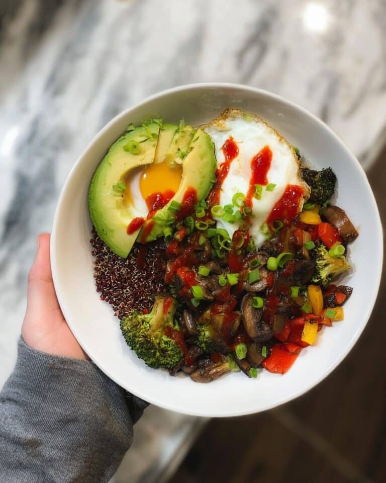 Savory Quinoa and Lentil Breakfast Bowl Recipe