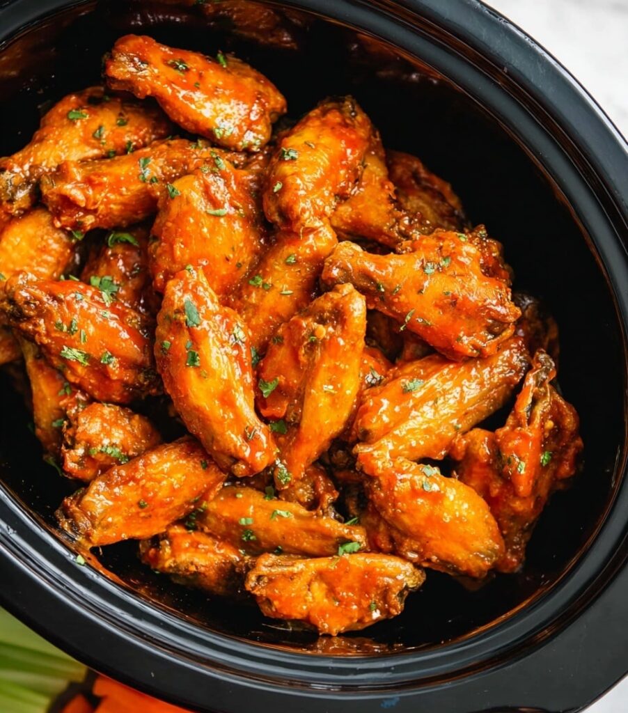 Crock Pot Chicken Wings with Buffalo Sauce Recipe