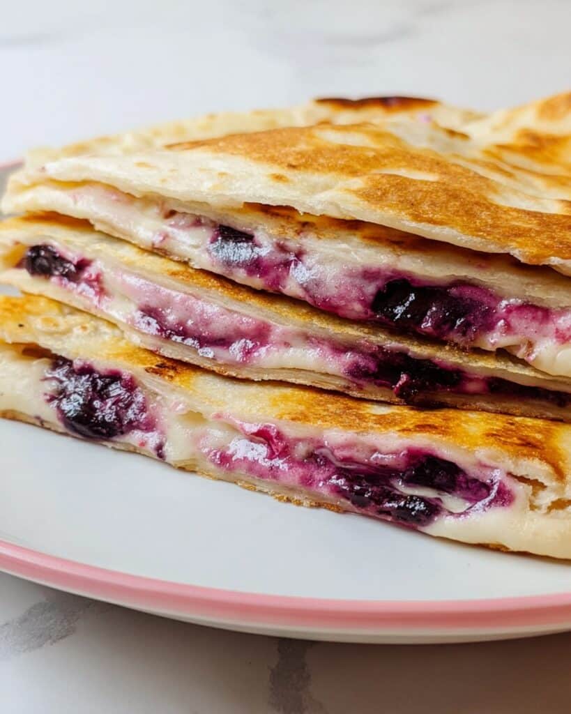 Blueberry Breakfast Quesadilla Recipe
