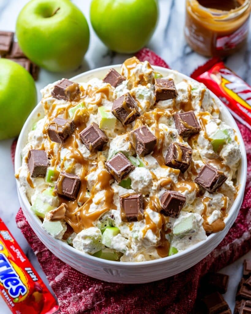 Snickers Caramel Apple Salad Recipe
