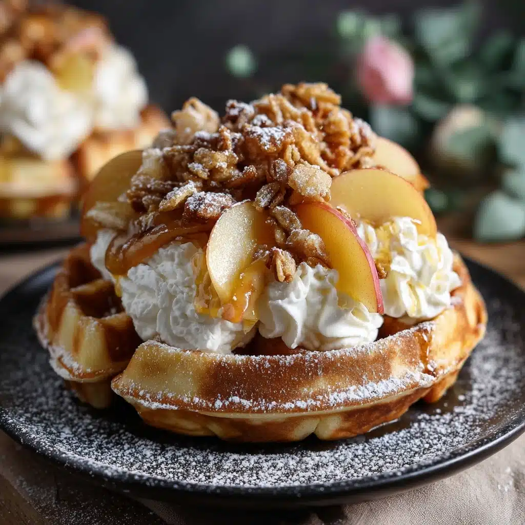 How To Make Apple Fritter Waffle Donuts Recipe - Recipe Image