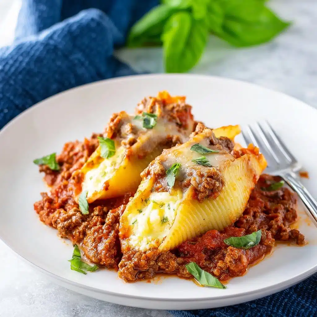 Beefy Italian Stuffed Shells Recipe - Recipe Image