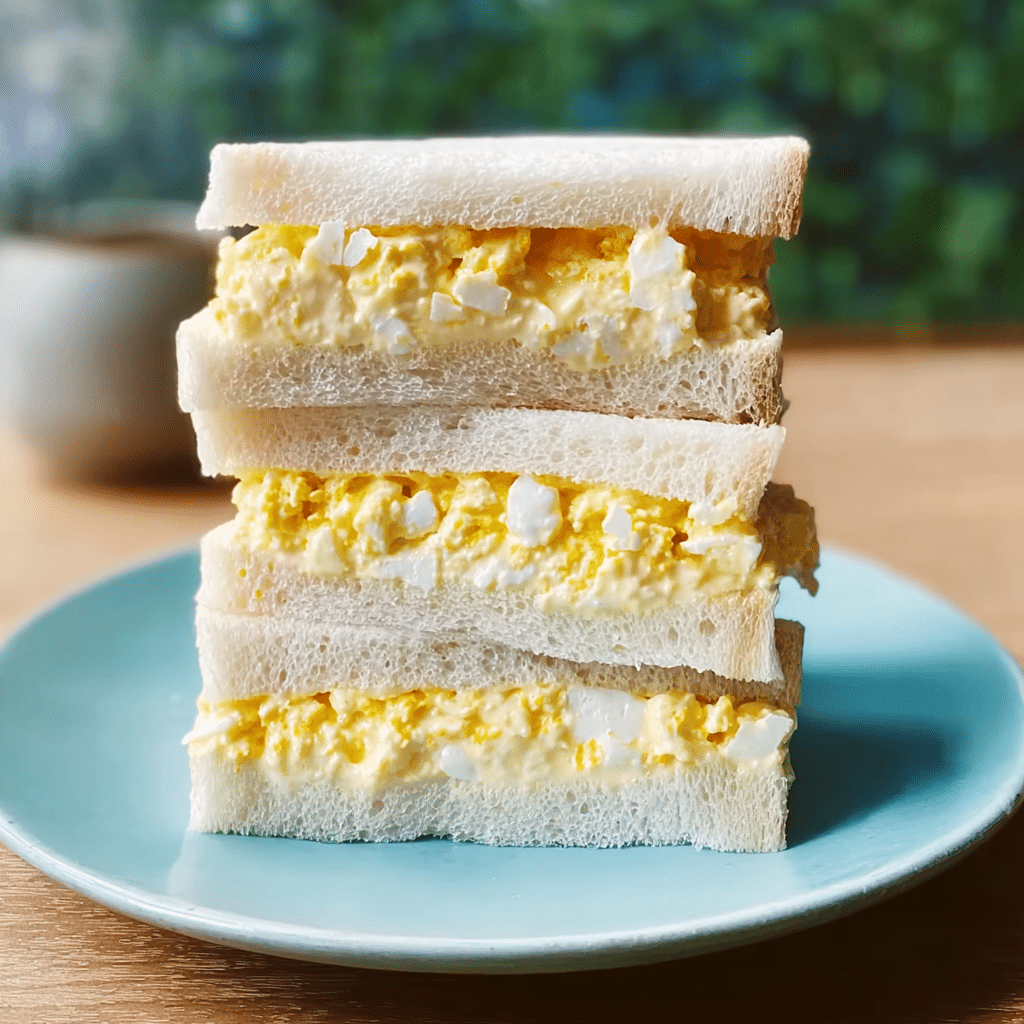 Japanese Egg Sandwich - Tamago Sando Recipe - Recipe Image
