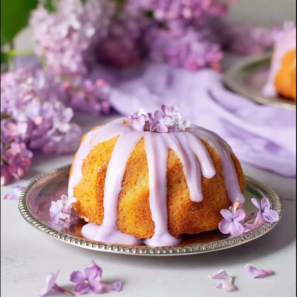 Lilac Bundt Cakes Recipe