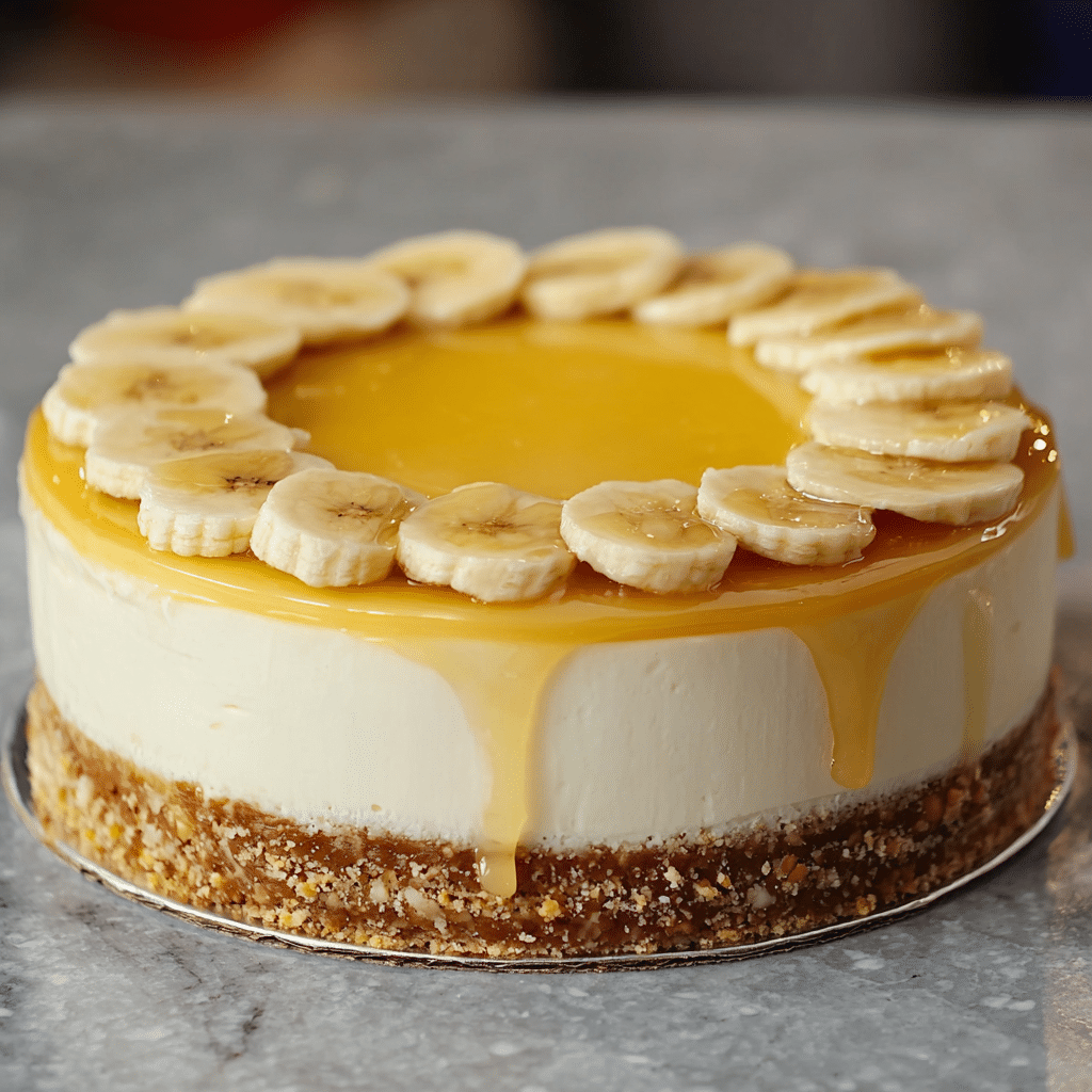 Banana Cream Cheesecake Recipe - Recipe Image