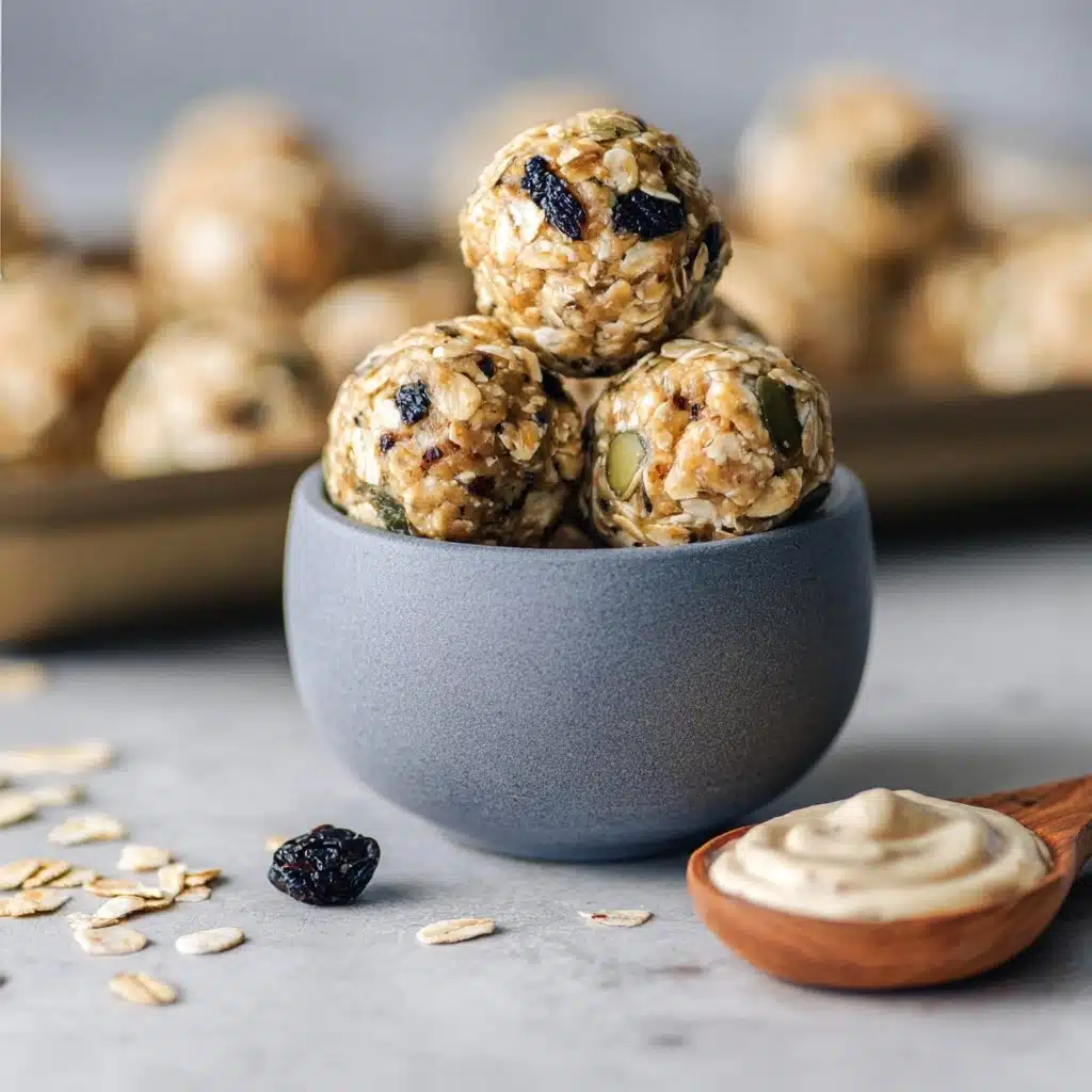No-Bake Blueberry Muffin Energy Bites Recipe - Recipe Image
