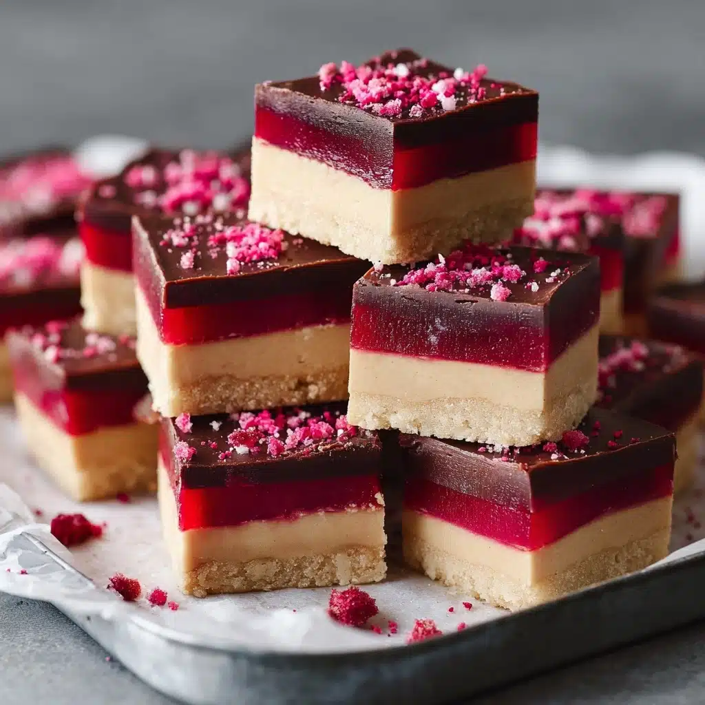Raspberry Caramel Millionaires Shortbread Recipe
