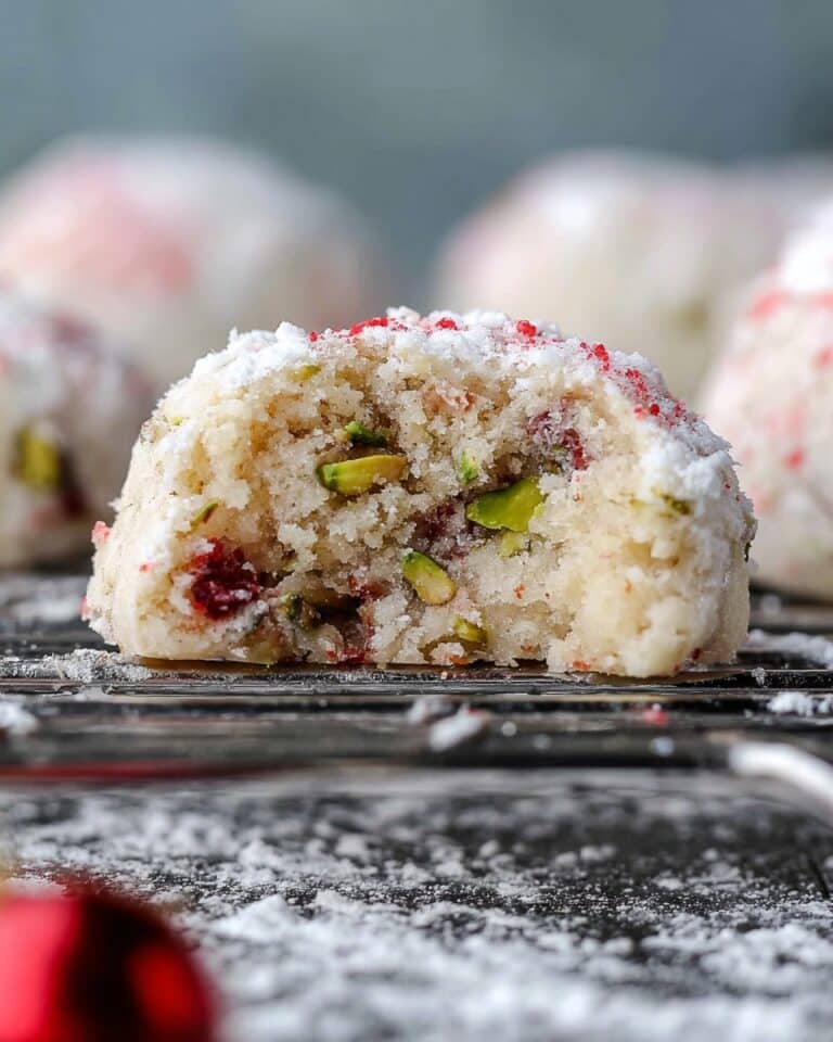 Cherry Pistachio Snowballs Recipe