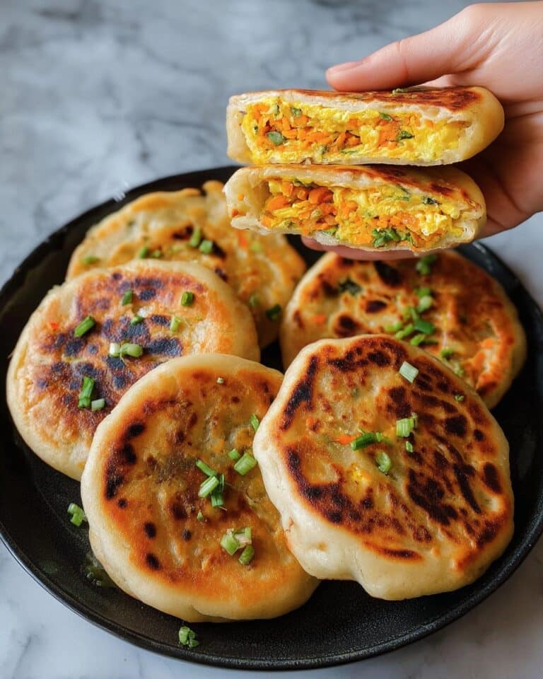 Chinese-Style Savoury Stuffed Breakfast Pancakes Recipe