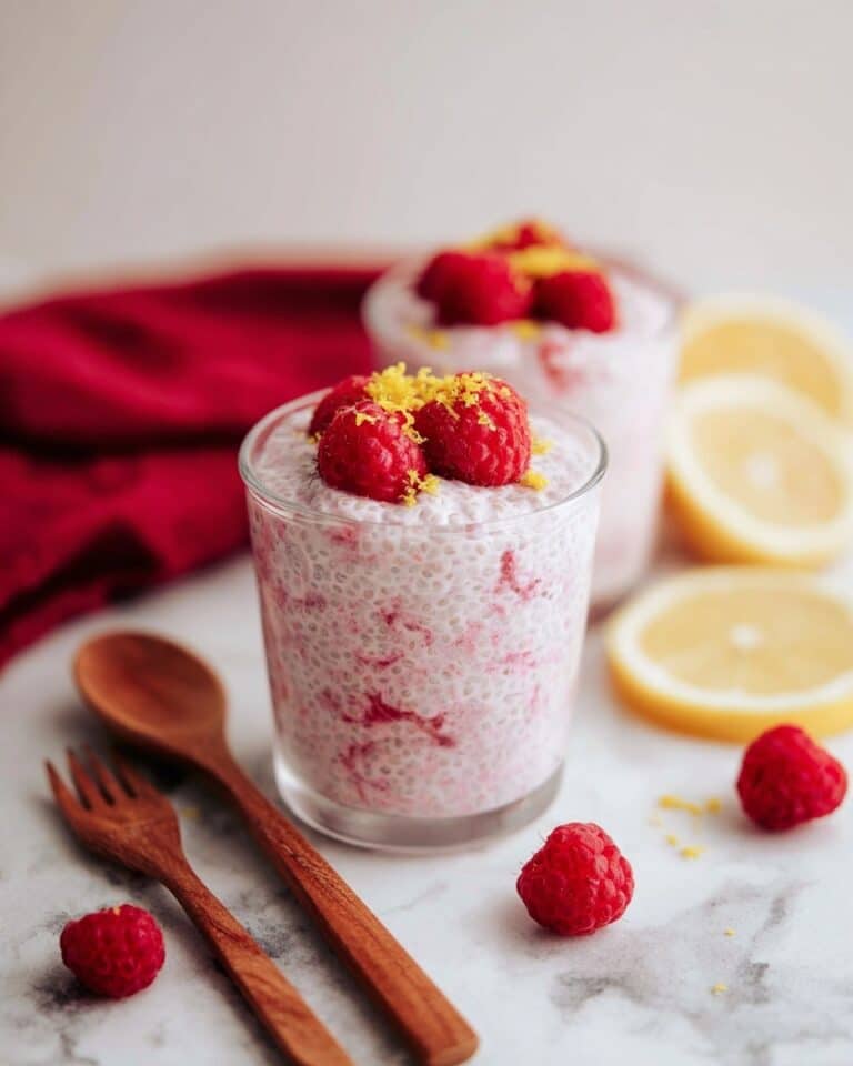 Lemon Raspberry Chia Pudding Recipe