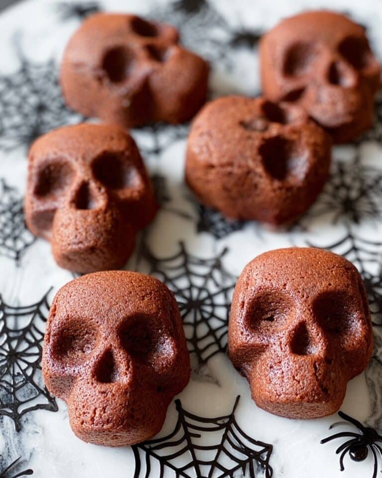 Chocolate Lava Skull Cakes Recipe