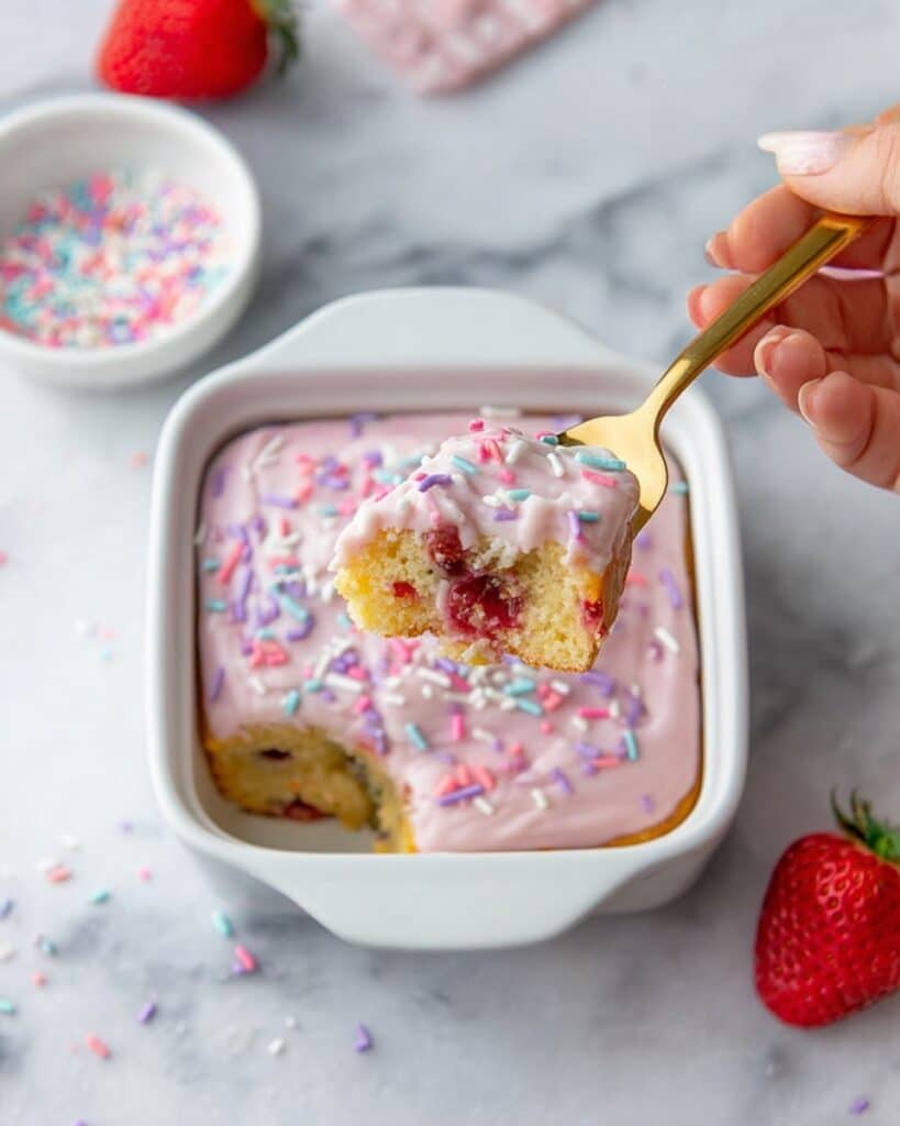 Strawberry Pop Tart Protein Baked Oats Recipe