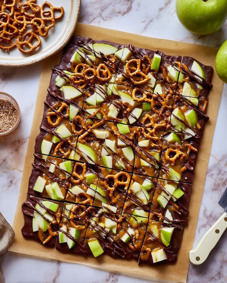 Caramel Apple Pretzel Chocolate Bark Recipe
