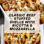 Beefy Stuffed Shells Recipe