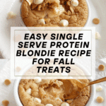 Single Serve Protein Blondie Recipe