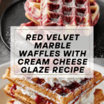 Red Velvet Marble Waffles Recipe