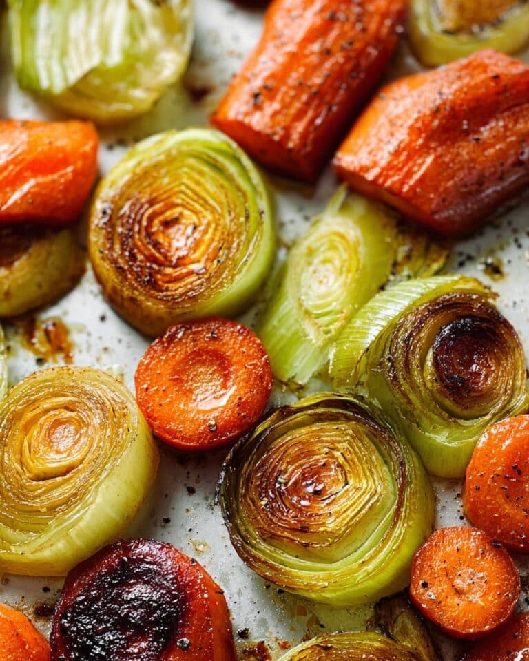 Sheet Pan Oven Roasted Leeks and Carrots Recipe